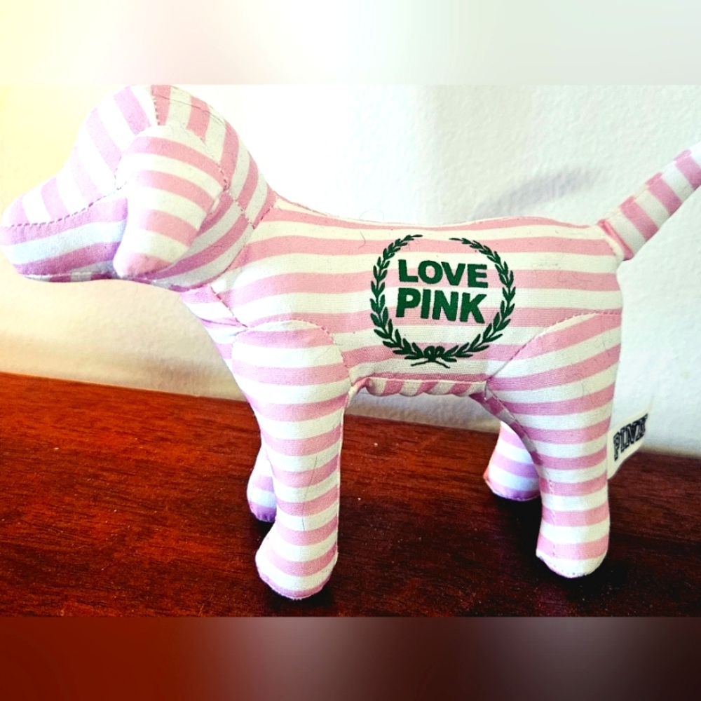 Pink Dog Victoria's SecretPink mini dog with by Victoria's Secret